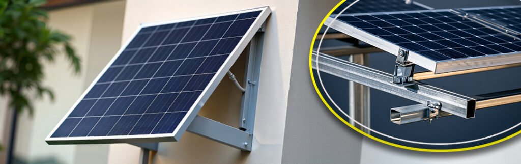 Wall-Mounted Solar Panel Structures for Compact Spaces